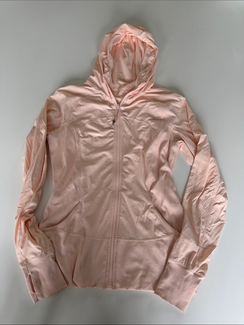 lululemon athletica Pale Pink Hooded Zip-Up Jacket